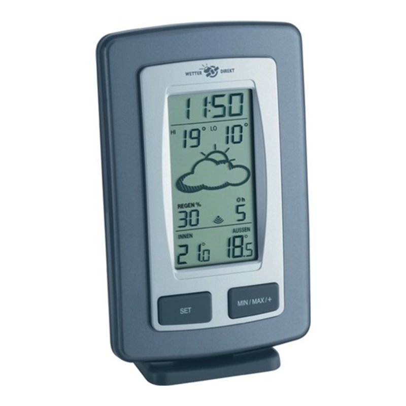 TFA Dostmann GmbH + Co KG Funkwetterstation satellitengestützt H145xB92xT30mm