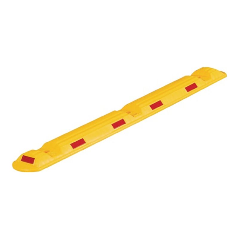 Leitschwelle L1170xB150xH50mm PP gelb m.roten Reflexstreifen