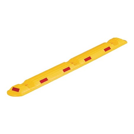 Leitschwelle L1170xB150xH50mm PP gelb m.roten Reflexstreifen