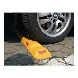 Leitschwelle L1170xB150xH50mm PP gelb m.roten Reflexstreifen