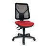 Topstar Bürodrehstuhl Sitzhöhe 430-510mm rot mit Lendenwirbelstütze ohne Armlehnen
