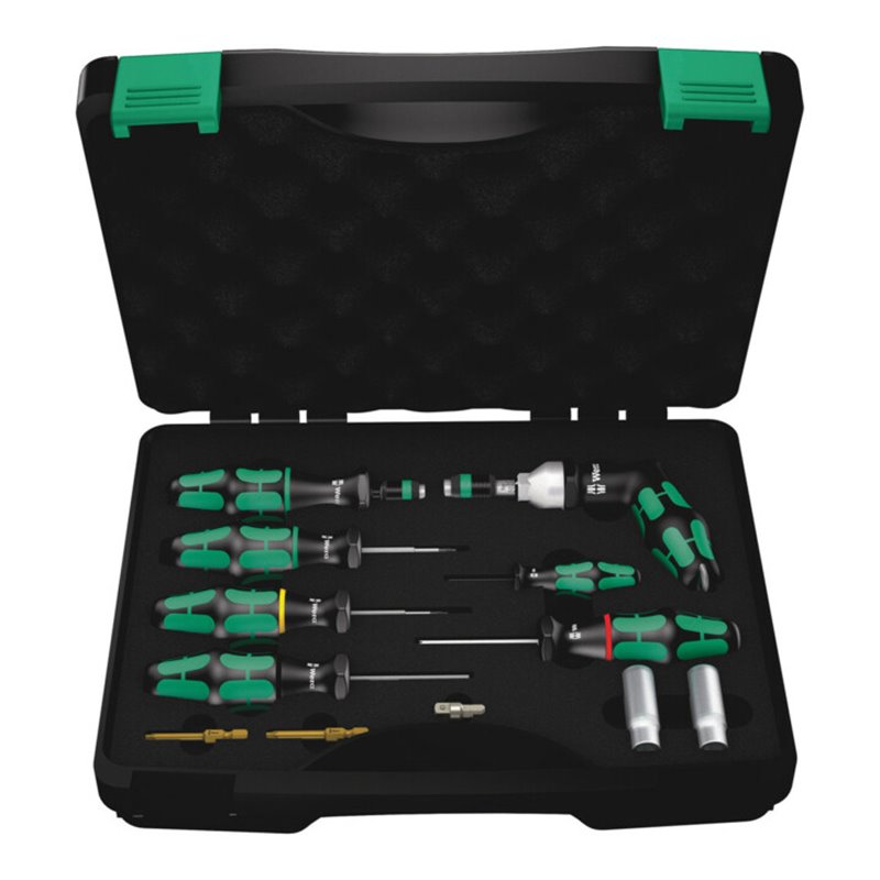 Wera 7443/12 Montageset für Reifendruckkontrollsysteme, 12-teilig