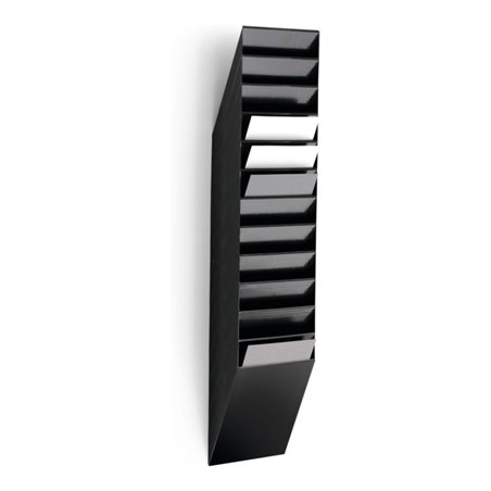 Durable Prospektspender-Set 12 Fächer A4 schwarz