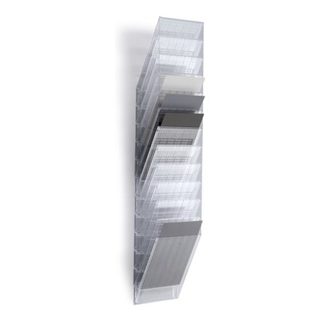 Durable Prospektspender-Set 12 Fächer A4 transparent