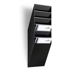 Durable Prospektspender-Set 6 Fächer A4 schwarz