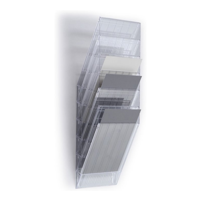 Durable Prospektspender-Set 6 Fächer A4 transparent