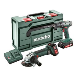 Metabo Akkuset Combo Set 2.4.3 18 V BS 18 + W 18 LTX 125 Quick Kunststoffkoffer