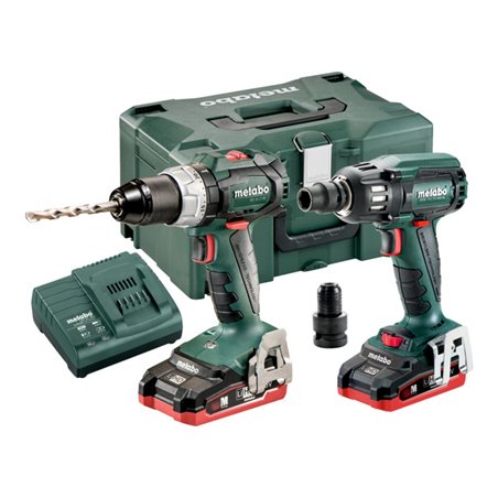 Metabo Akkuset Combo Set 2.1.9 18 V BL LiHD BS 18 LT BL + SSW 18 LTX 400 BL MetaLoc