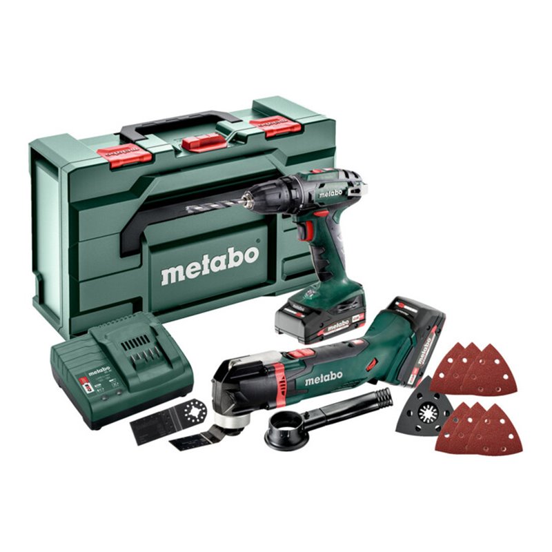 Metabo Akkuset Combo Set 2.6.1 18 V BS 18 + MT 18 LTX metaBOX 145 L