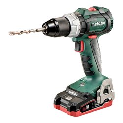 Metabo Akku-Bohrschrauber BS 18 LT BL Kunststoffkoffer + 2x18V/3.5Ah LiHD + ASC 30-36 V