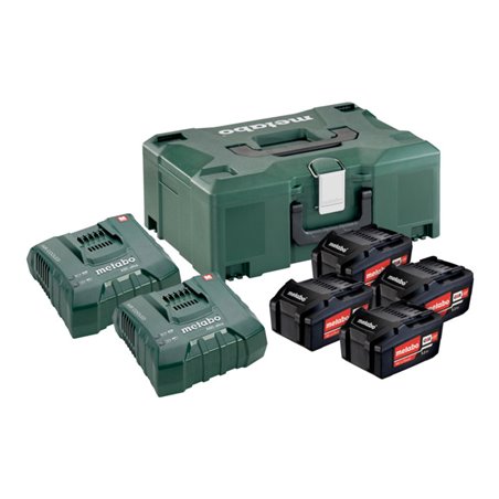 Metabo Basis Set 4 x 5.2 Ah + 1 x ASC 145 Duo + Metaloc