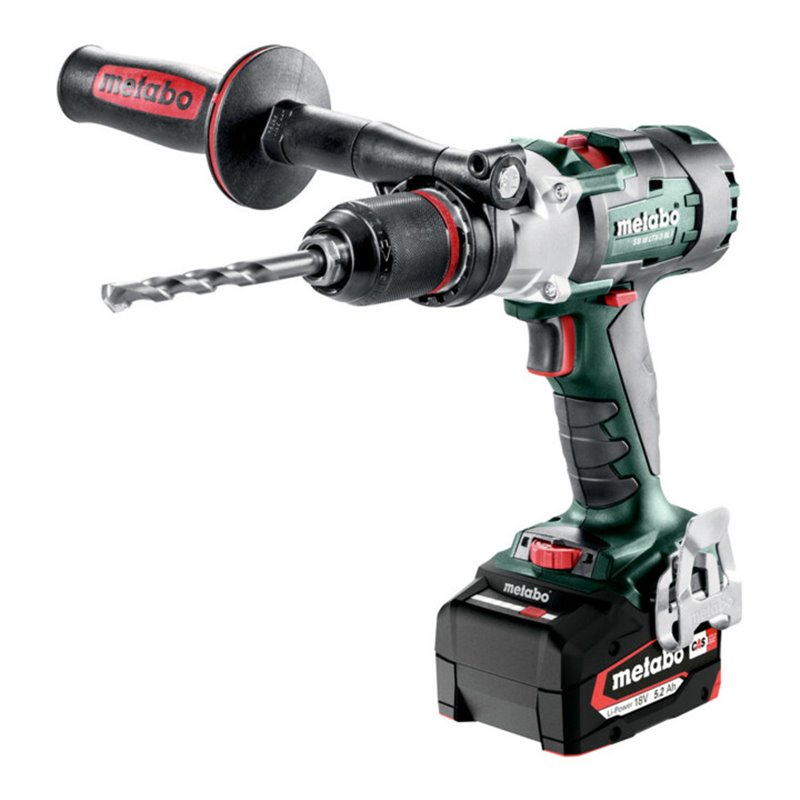 Metabo Akku-3-Gang-Schlagbohrschrauber SB 18 LTX-3 BL I metaBOX 145 L 18V 2x5.2Ah Li-Power + ASC 55