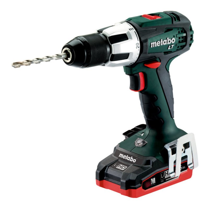 Metabo Akku-Schlagbohrmaschine SB 18 LT Kunststoffkoffer + 2x18V/3.5Ah LiHD + ASC 30-36 V