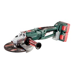 Metabo Akku-Winkelschleifer WPB 36-18 LTX BL 230 Kunststoffkoffer + 4x18V/6.2Ah LiHD + ASC Ultra