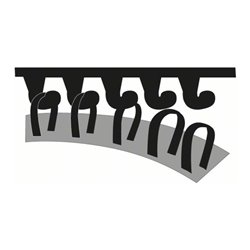 Bosch Schleifplatte, 102 x 62/93 mm, für PSM 200 AES, mit Kletthaftung