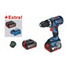 Bosch Akku-Schlagbohrschrauber GSB 18V-60 C, mit 3 x 5,0 Li-Ion Akku, GCY 30-4, L-BOXX