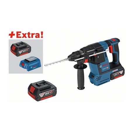 Bosch Akku-Schlagbohrhammer GBH 18 V-EC, mit 2 x 6,0 Ah, 1 x 5,0 Ah Li-Ion Akku, L-BOXX