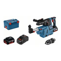 Bosch Akku-Bohrhammer mit SDS plus GBH 18V-26 F 2 x 6,0 Ah Akku GDE 18V-16 L-BOXX