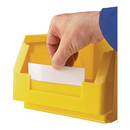 Etikett weiß m.Folie f.Sichtlagerkasten 1,2 KAPPES