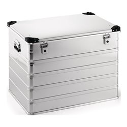 Aluminiumbox L782xB585xH620mm 240l m.Klappverschluss u.Stapelecken