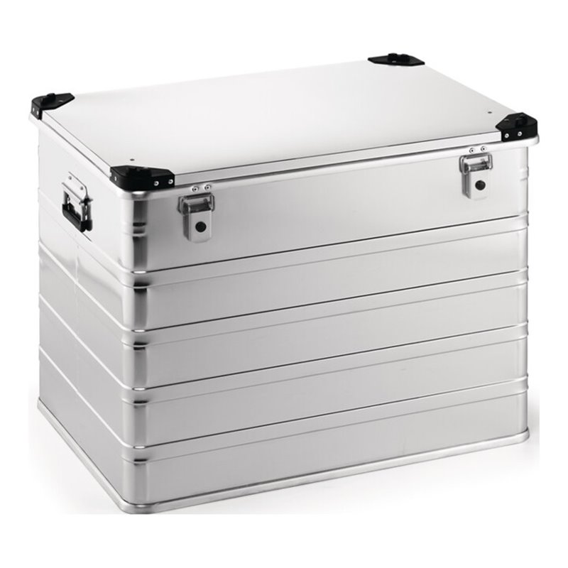 Aluminiumbox L782xB585xH620mm 240l m.Klappverschluss u.Stapelecken