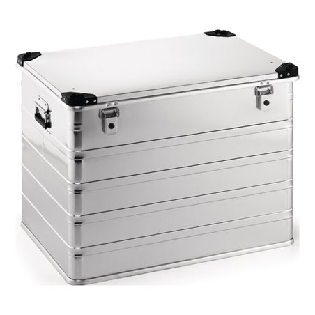Aluminiumbox L782xB585xH620mm 240l m.Klappverschluss u.Stapelecken