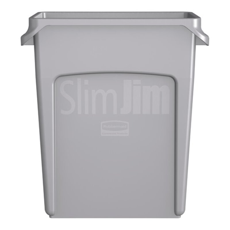 Wertstoffsammler 60l H635xB279xT558mm grau m.Lüftungskanälen