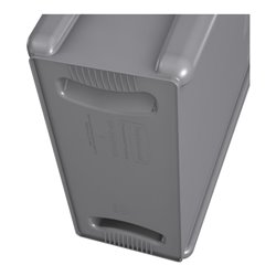 Wertstoffsammler 60l H635xB279xT558mm grau m.Lüftungskanälen