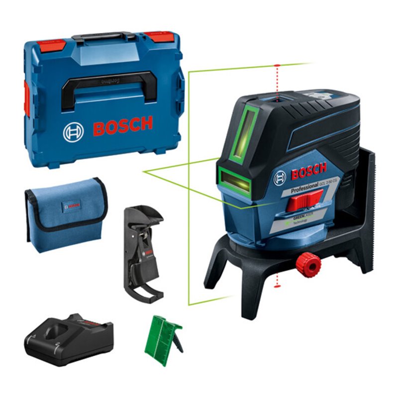 Bosch Kombilaser GCL 2-50 CG mit 1 x 2,0 Li-Ion Akku RM 2 L-BOXX