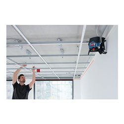 Bosch Kombilaser GCL 2-50 C mit 4 x 1,5-V-LR6-(AA)-Batterien Akku-Adapter RM 2