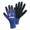 Handschuhe Nitril Aqua Gr.8 blau/schwarz Nyl.m.dop.Nitril EN 388 PSA II