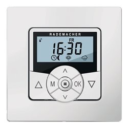 HomeTimer DuoFern ultraweiß inkl. Abdeckrahmen 3 V