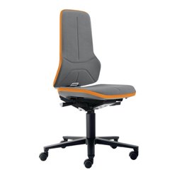 bimos Arbeitsdrehstuhl Neon Rollen Supertec-Gewebe grau grau 450-620mm