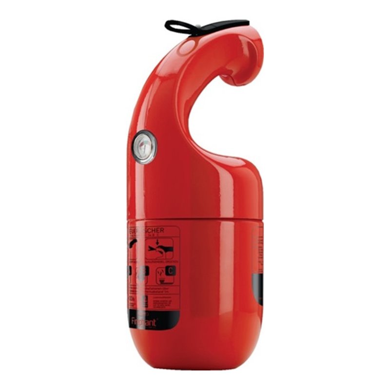 Pulverfeuerlöscher Firephant 1kg rot Brandkl.8A 34B C m.Manometer,m.Halter
