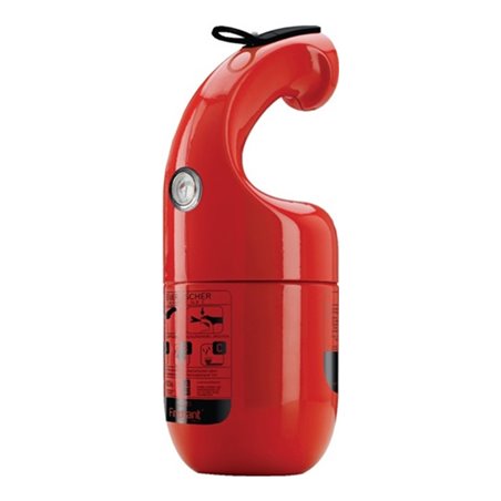 Pulverfeuerlöscher Firephant 1kg rot Brandkl.8A 34B C m.Manometer,m.Halter