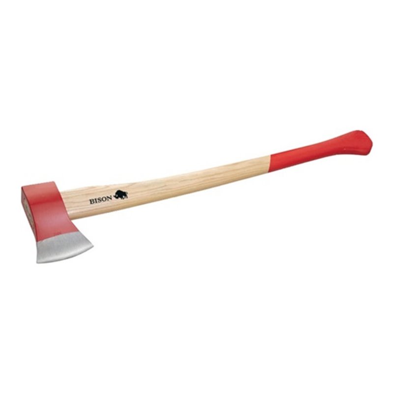 Bison Spaltaxt Stiel-L.800mm G.2500 g balliger Kopf Eschestiel