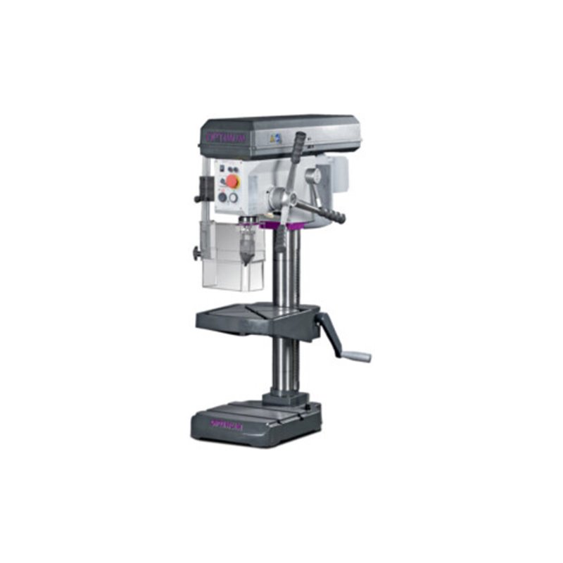 OPTI-DRILL Tischbohrmaschine B 24 H 24mm MK2 350-4000 m.Not-Halt-Schalter