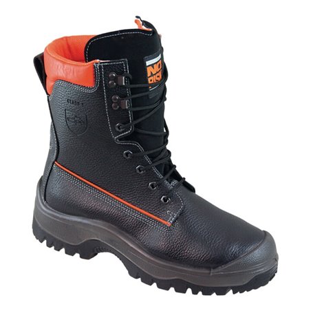 Forstsicherheitsstiefel NoRisk Gr.45 schwarz/orange Leder S3 EN20345/EN17249