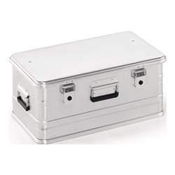 Aluminiumbox L582xB385xH262mm 47l m.Klapphebelverschlüssen m.Bohrungen