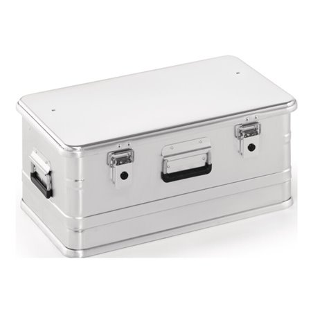 Aluminiumbox L582xB385xH262mm 47l m.Klapphebelverschlüssen m.Bohrungen