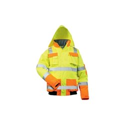 Warnschutz-Pilotenjacke Mats Gr. XXXL gelb/orange 100% PES Feldtmann