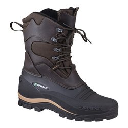 Winter-Schnuerstiefel Bernd Gr. 47 braun/schwarz Nylon/PVC Webpelzfutter Spirale