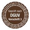 Mehrjahresprüfplakette D.30 mmBxL Geprüft n.DGUV3 18-27 Folie