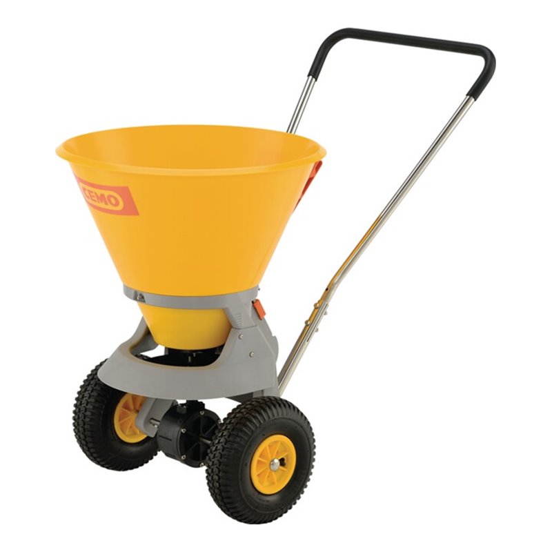CEMO Streugutwagen 35l Ku.gelb Bereifung Luft m.Streumengenregler 1-4m
