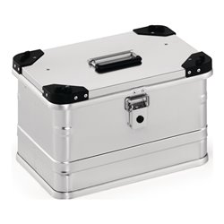 Aluminiumbox L432xB335xH277mm 29l m.Klappverschluss u.Stapelecken