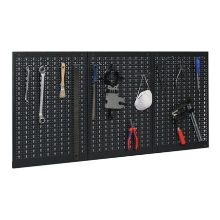 Lochwand Gesamt-B1200xH600mm B400xH600mm m.12 Standardhaken