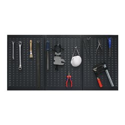 Lochwand Gesamt-B1200xH600mm B400xH600mm m.12 Standardhaken