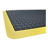 COBA Arbeitsplatzbodenbelag Fertigmatte L900xB600xS14mm schwarz/gelb SBR-Gummi