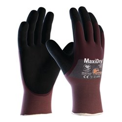 Handschuhe MaxiDry® 56-425 Gr.11 lila/schwarz Nyl.EN 388 PSA II ATG