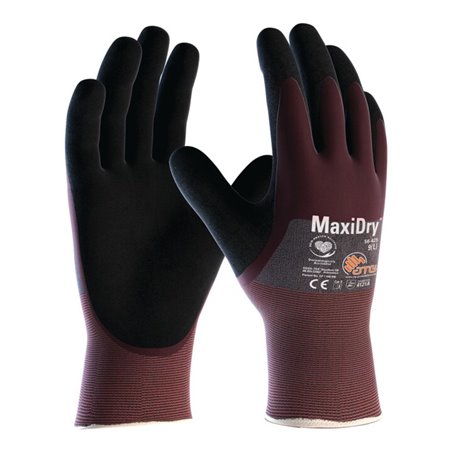 Handschuhe MaxiDry® 56-425 Gr.11 lila/schwarz Nyl.EN 388 PSA II ATG